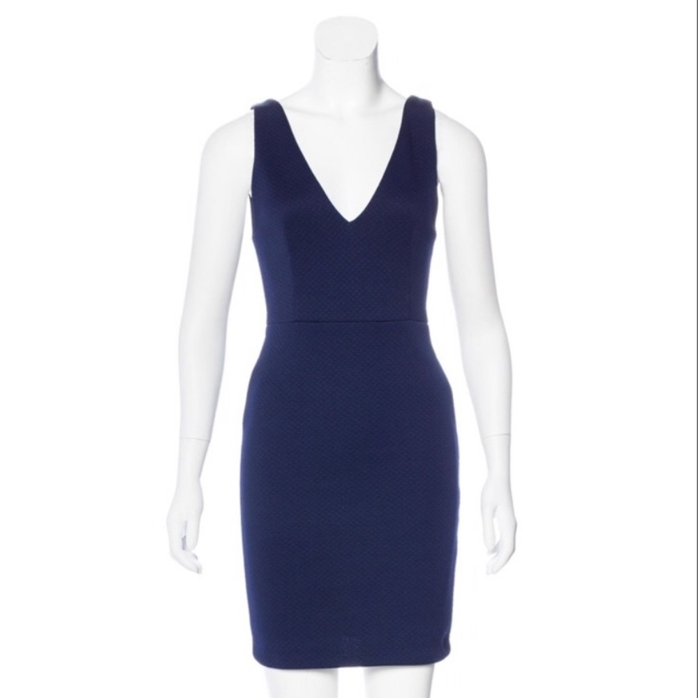 Alice + Olivia "Double V" Quilted Dress